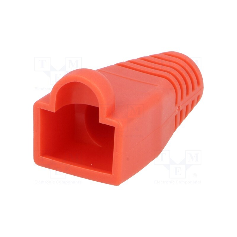 2 pcs x CONEC - 795-601306 - RJ45 plug boot, 6mm, red