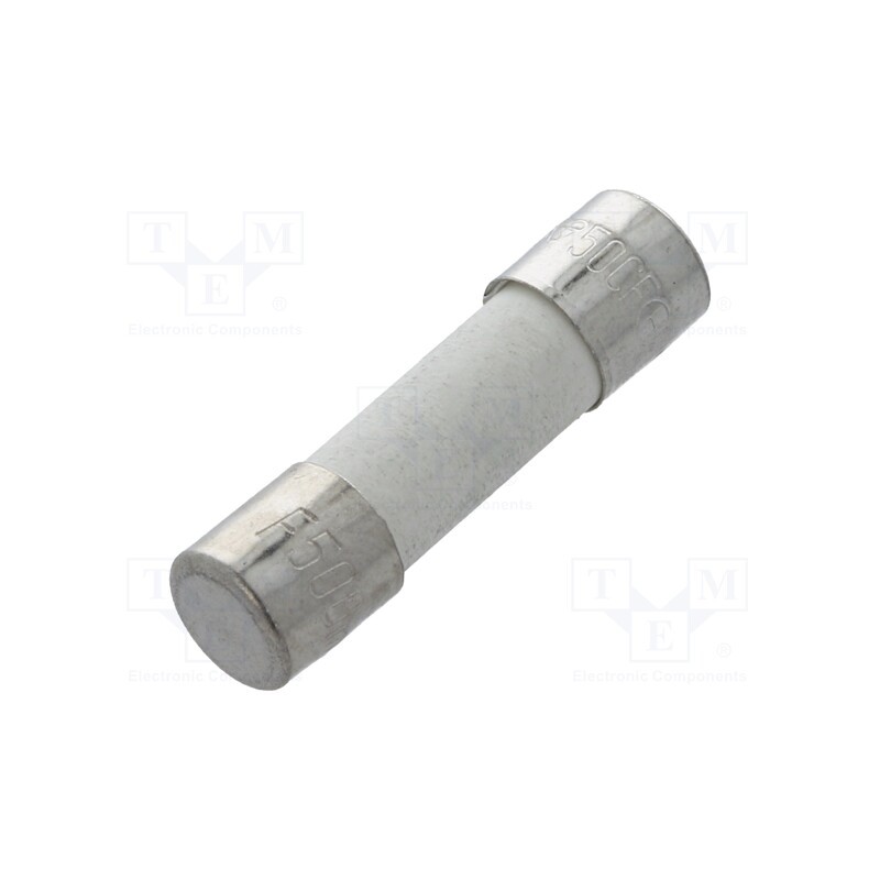 1 pcs x OPTIFUSE - FCD-500MA - Fuse: fuse, quick blow, 500mA, 250VAC, ceramic, 5x20mm, brass, FCD