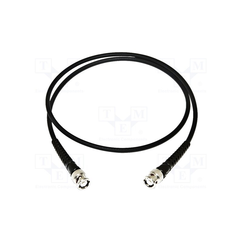 1 pcs x MUELLER ELECTRIC - BU-P2249-C-12 - Test lead, BNC plug,both sides, Len: 0.3m, Plating: gold-plated