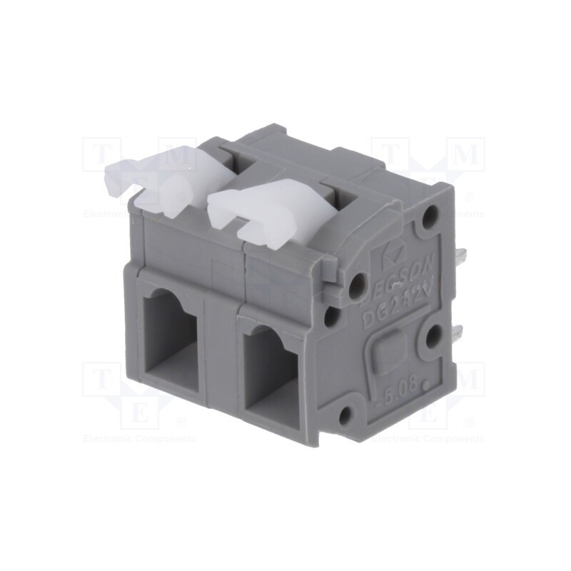 2 pcs x DEGSON ELECTRONICS - DG242V-7.62-02P-11-00AH - PCB terminal block, straight, 7.62mm, ways: 2, on PCBs, 0.2÷2.5mm2