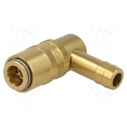 1 pcs x PNEUMAT-S06HZ WO10-90 - Quick connection coupling, angled 90°,with valve, max.10bar