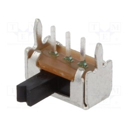 3 pcs x C&K - OS102011MA1QS1 - Switch: slide, Pos: 2, SPDT, 0.1A/12VDC, ON-ON, THT, -30÷70°C, OS