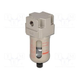 1 pcs x SMC-AF20-F02-A - Compressed air filter, 1500l/min, 10bar, 5um, Thread: G 1/4', 8ml