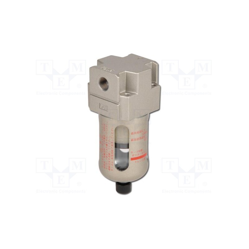 1 pcs x SMC-AF20-F02-A - Compressed air filter, 1500l/min, 10bar, 5um, Thread: G 1/4', 8ml