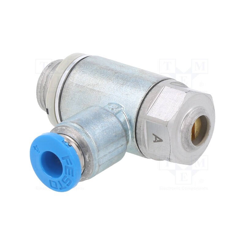 1 pcs x FESTO-193143 - Throttle-check valve, 0.2÷10bar, zinc casting chrome, 250l/min