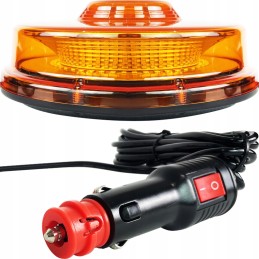 LED flash warning lamp 48LED UFO Rooster with magnet Zetor Ursus