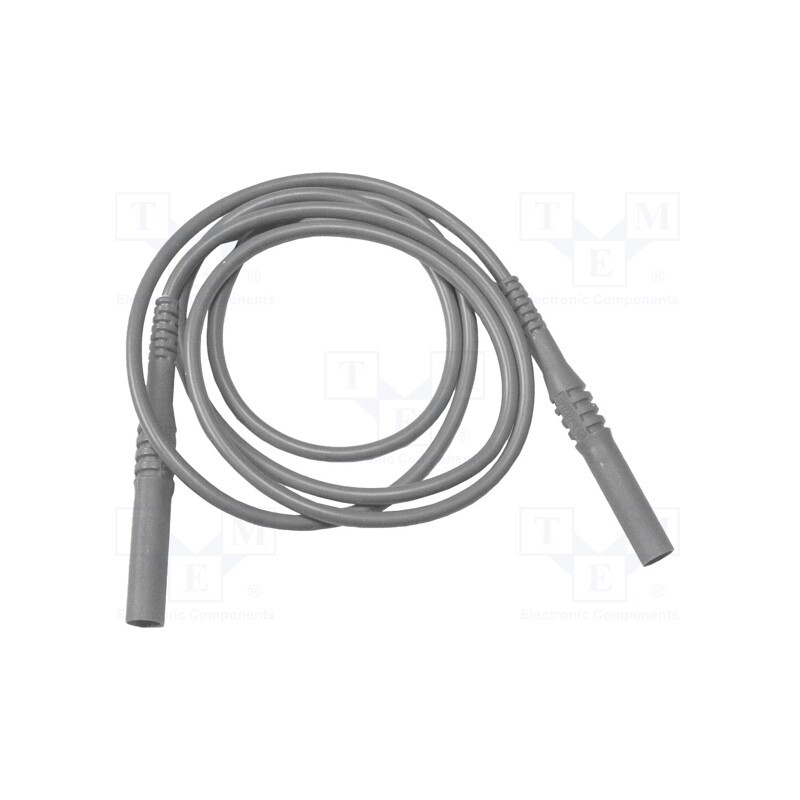 1 pcs x MUELLER ELECTRIC - BU-6161-M-72-8 - Test lead, 20A, banana plug 4mm,both sides, insulated, Len: 1.8m