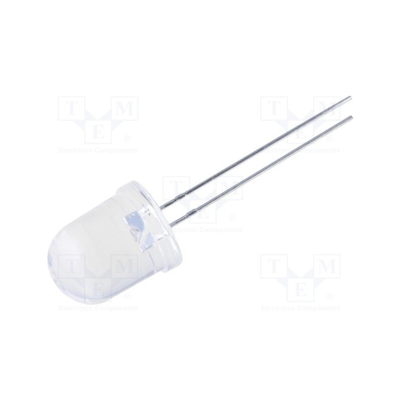 1 pcs x KINGBRIGHT ELECTRONIC - L-813SRC-J4 - LED, 10mm, red, 5000÷8000mcd, 15°, Front: convex, 2.1÷2.5V