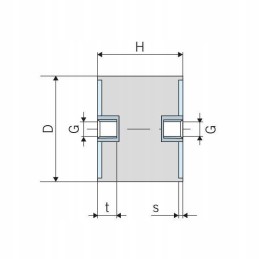 Vibration damper type c Kramp 2030c55