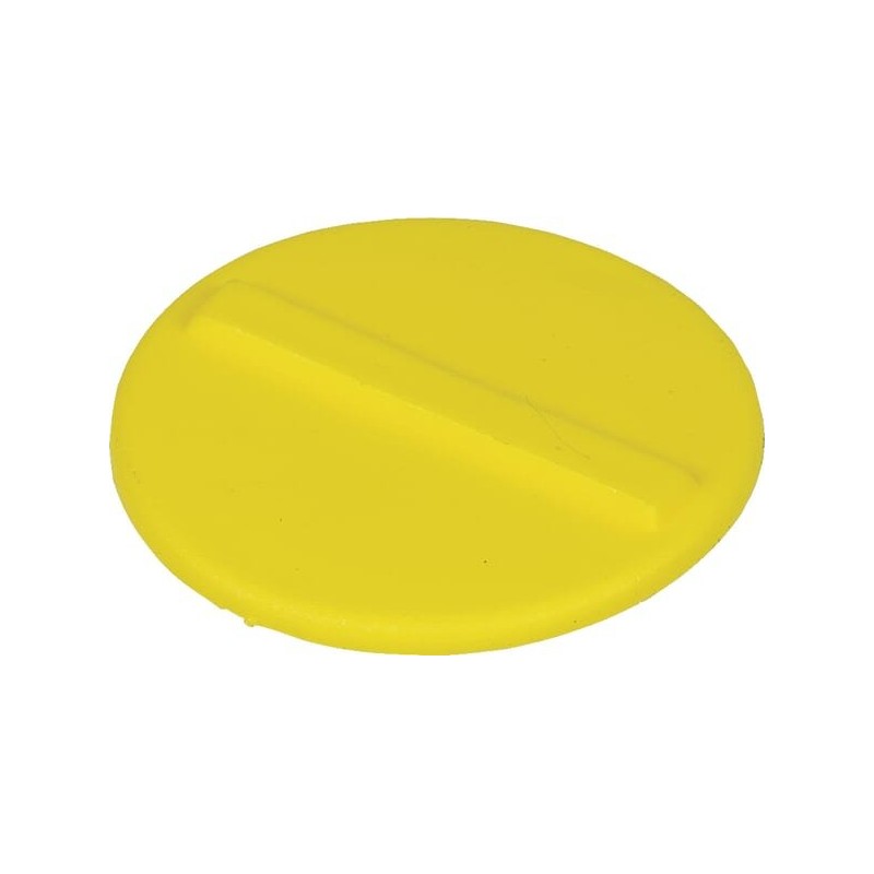 Yellow quick connector cover marking clip