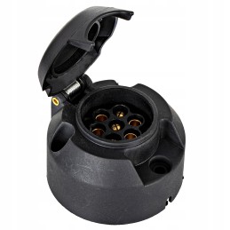 Universal 7-pole plastic socket