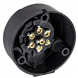 Universal 7-pole plastic socket