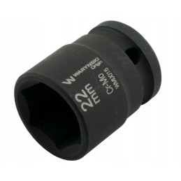 Hexagonal impact socket 1 2 22 mm crm