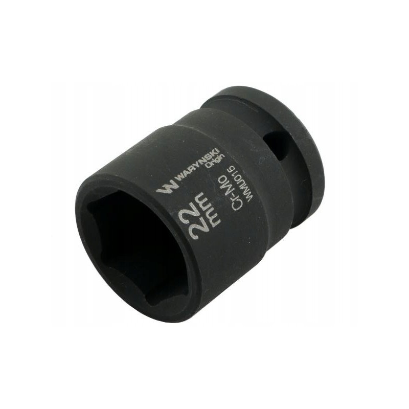 Hexagonal impact socket 1 2 22 mm crm