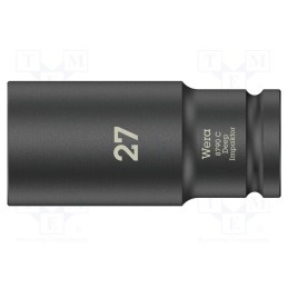 1 pcs x WERA - 5004840001 - Socket, 6-angles,socket spanner,impact, HEX 27mm, 1/2', 83mm