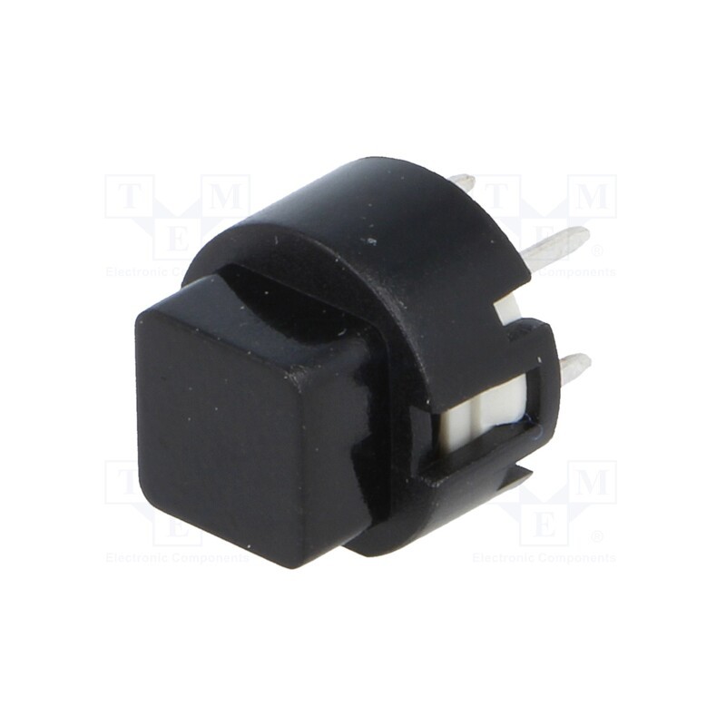 2 pcs x HIGHLY ELECTRIC - KS01-AV-BK - Switch: keypad, Pos: 2, SPST-NO, 0.01A/35VDC, black, THT, 1.3N, KS01