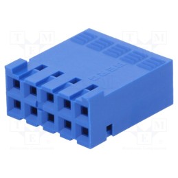 2 pcs x Amphenol Communications Solutions - 65239-005LF - Plug, wire-board, female, Dubox®, 2.54mm, PIN: 10, w/o contacts