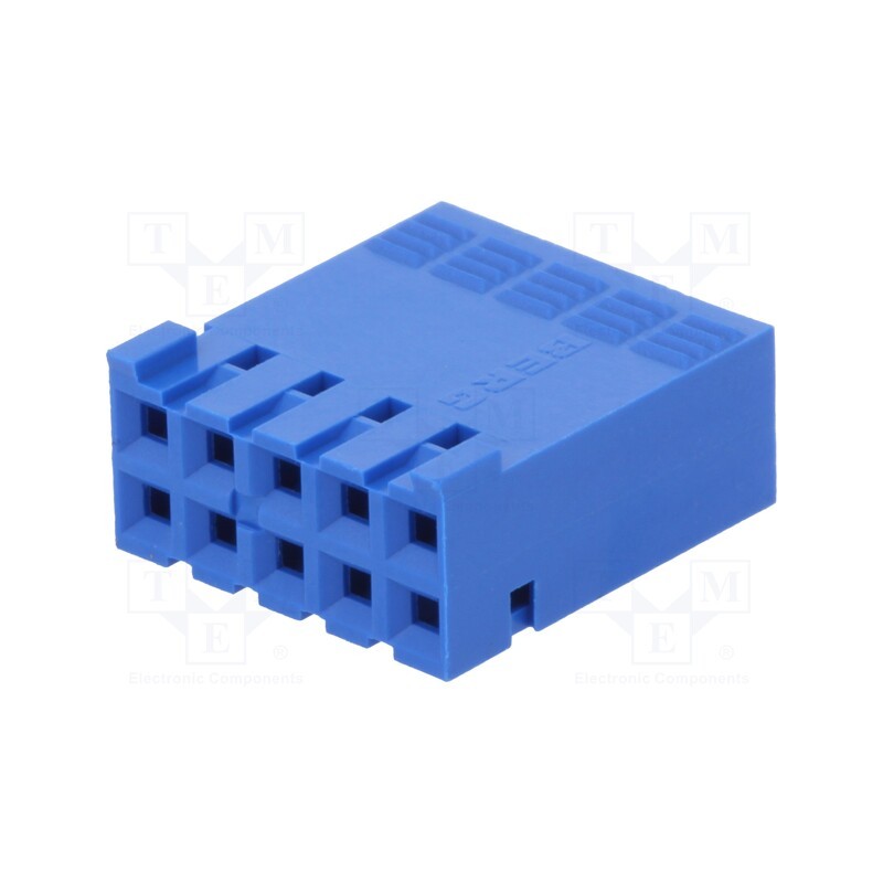2 pcs x Amphenol Communications Solutions - 65239-005LF - Plug, wire-board, female, Dubox®, 2.54mm, PIN: 10, w/o contacts