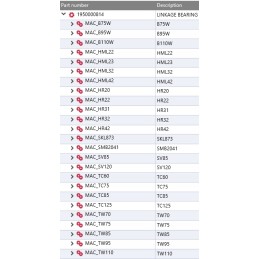 Yanmar plain bearing sv85 sv120 tl80 tl160