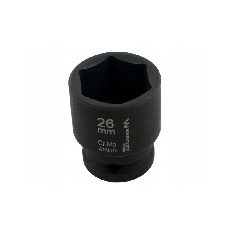 Hexagonal impact socket 1 2 26 mm crm