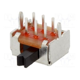 2 pcs x C&K - OS202011MA0QN1 - Switch: slide, Pos: 2, DPDT, 0.1A/12VDC, ON-ON, THT, -30÷70°C, OS