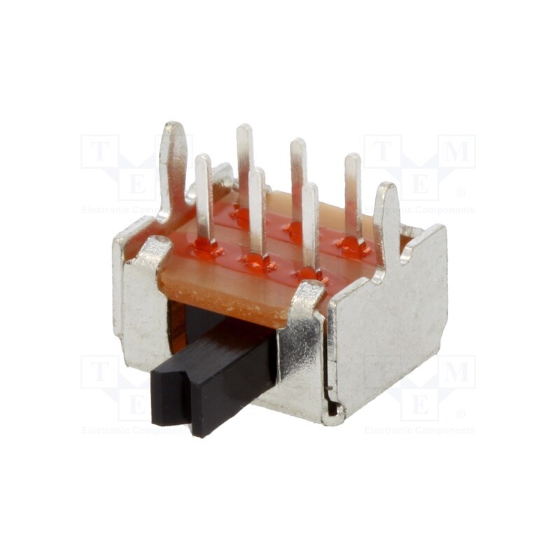 2 pcs x C&K - OS202011MA0QN1 - Switch: slide, Pos: 2, DPDT, 0.1A/12VDC, ON-ON, THT, -30÷70°C, OS