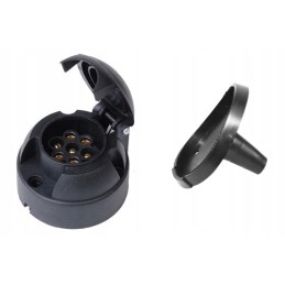 12v socket for car trailer hitch, 7 pin, set