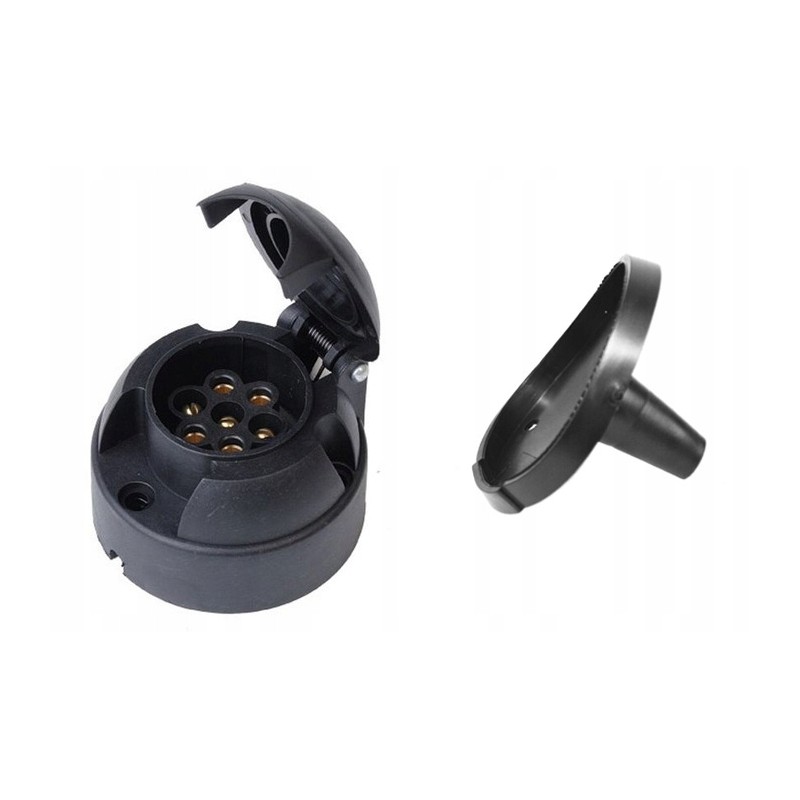 12v socket for car trailer hitch, 7 pin, set