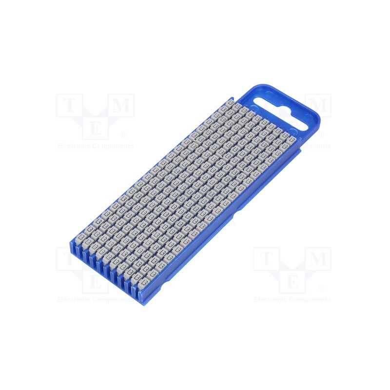 200 pcs x HELLERMANNTYTON - 561-02338 - Markers, Marking: L3, 2.8÷3.8mm, polyamide, grey, -40÷85°C, push-in