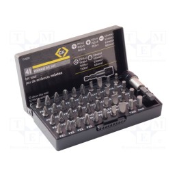 1 set x C.K - T4509 - Kit: screwdriver bits, 25mm, Mounting: 1/4' (C6,3mm), plastic box