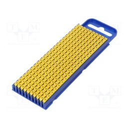 200 pcs x HELLERMANNTYTON - 561-02084 - Markers, Marking: H, 2.8÷3.8mm, polyamide, yellow, -40÷85°C, WIC