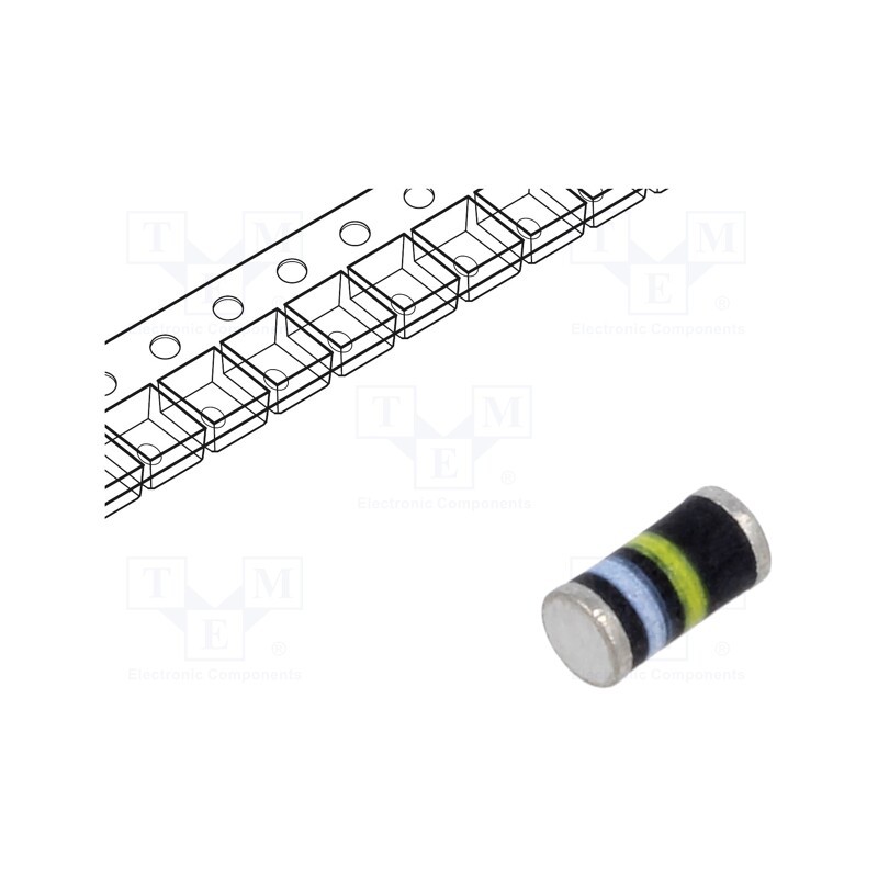 5 pcs x VISHAY - GL41G-E3/96 - Diode: rectifying, SMD, 400V, 1A, DO213AB, Ufmax: 1.1V, Ifsm: 30A