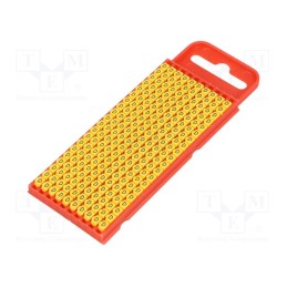 200 pcs x HELLERMANNTYTON - 561-01044 - Markers, Marking: D, 2÷2.8mm, polyamide, yellow, -40÷85°C, push-in