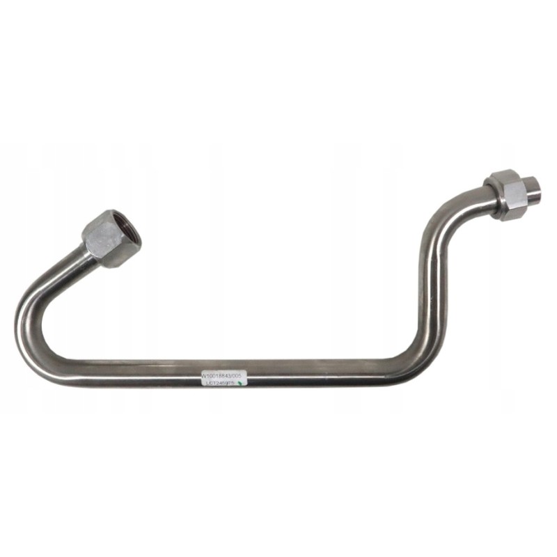 Bent stainless steel hydraulic pipe M27x2 LCT245975