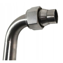Bent stainless steel hydraulic pipe M27x2 LCT245975