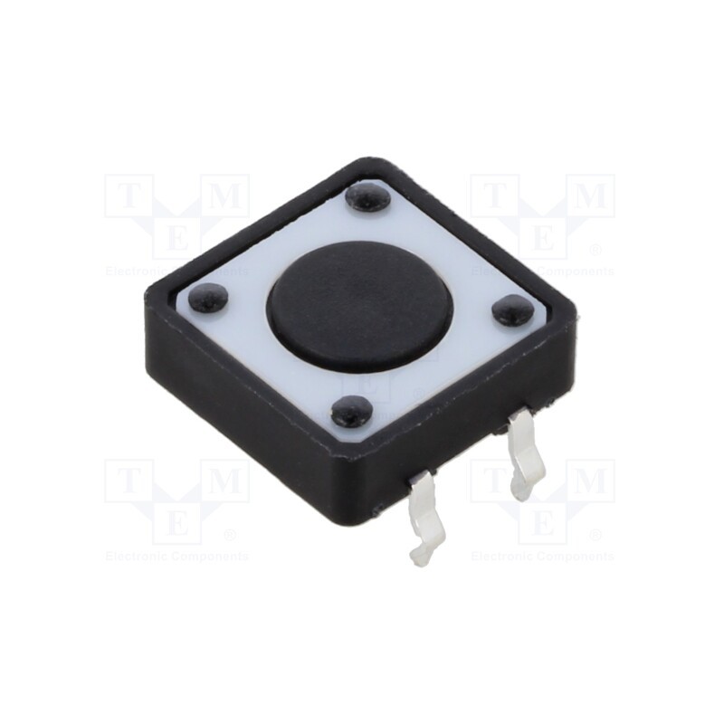 2 pcs x E-SWITCH - TL1100DF160Q - Microswitch TACT, SPST-NO, Pos: 2, 0.05A/12VDC, THT, 1.57N, 4.3mm