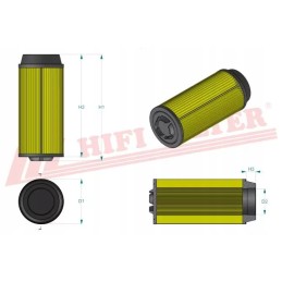 Air filter hifi filter sa 17100