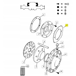 Brake spacer JCB Loader 451 13302