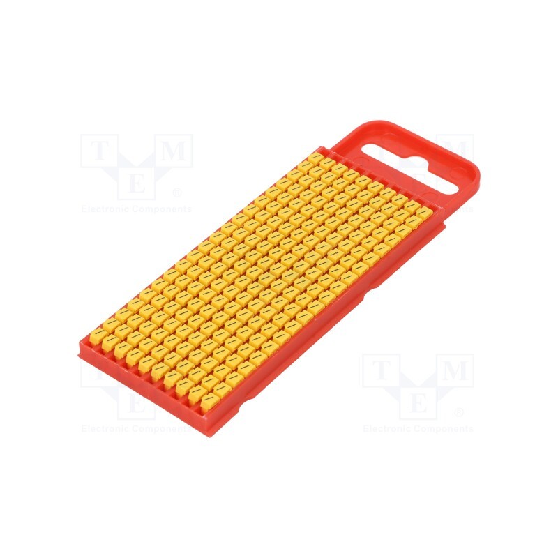 200 pcs x HELLERMANNTYTON - 561-01724 - Markers, Marking: /, 2÷2.8mm, polyamide, yellow, -40÷85°C, push-in