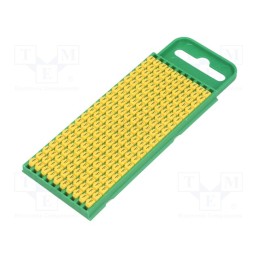 200 pcs x HELLERMANNTYTON - 561-00064 - Markers, Marking: F, 0.8÷2.2mm, polyamide, yellow, -40÷85°C, WIC