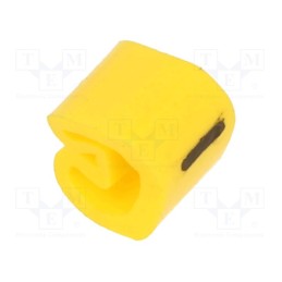 200 pcs x WEIDMu00dcLLER - CLI C 02-3 GE/SW - MP - Markers, Marking: -, 1.3÷3mm, PVC, yellow, -30÷80°C, leaded, CLI C