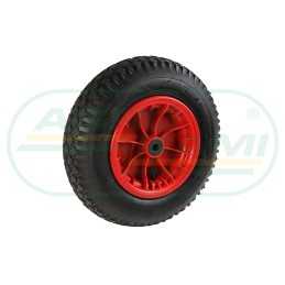 Rubberized wheel, 16mm hole for wheelbarrow