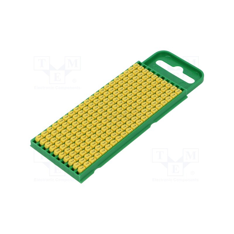 200 pcs x HELLERMANNTYTON - 561-00674 - Markers, Marking: 7, 0.8÷2.2mm, polyamide, yellow, -40÷85°C, WIC