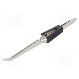 1 pcs x C.K - T2313A - Tweezers, 160mm, for precision works, Blades: curved