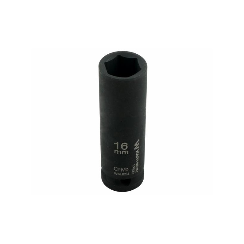 Hexagonal impact socket long 1 2 16 m