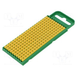200 pcs x HELLERMANNTYTON - 561-00654 - Markers, Marking: 5, 0.8÷2.2mm, polyamide, yellow, -40÷85°C, WIC