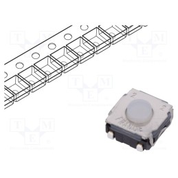 5 pcs x C&K - KSC222J LFS - Microswitch TACT, SPST-NO, Pos: 2, 0.05A/32VDC, SMT, none, 2N, 3.5mm