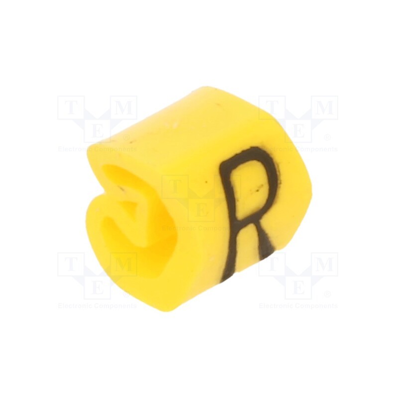 200 pcs x WEIDMu00dcLLER - CLI C 02-3 GE/SW R MP - Markers, Marking: R, 1.3÷3mm, PVC, yellow, -30÷80°C, leaded, CLI C