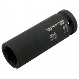 Hexagonal impact socket long 1 2 18 m