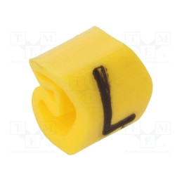 200 pcs x WEIDMu00dcLLER - CLI C 02-3 GE/SW L MP - Markers, Marking: L, 1.3÷3mm, PVC, yellow, -30÷80°C, leaded, CLI C